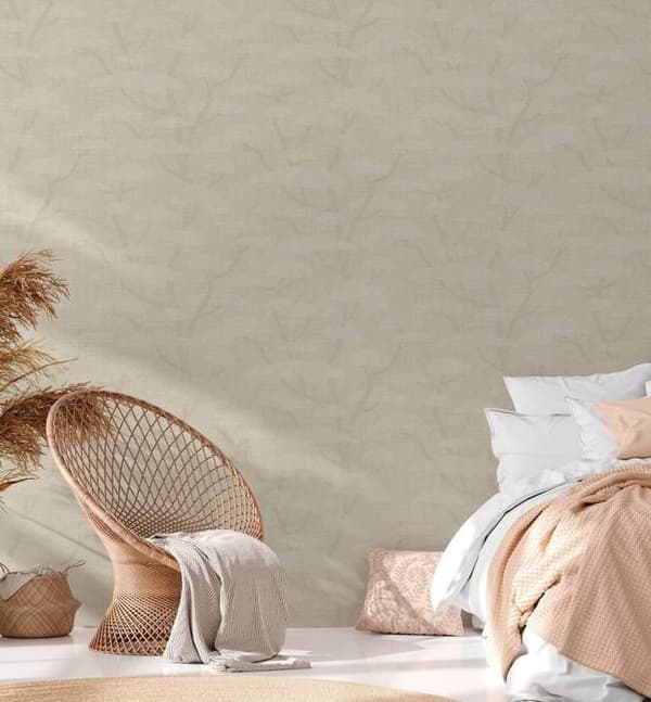 A.S. Creation Nara 387414 Non-woven Tapetträd och Löv 10.05 x 0.53 m Beige