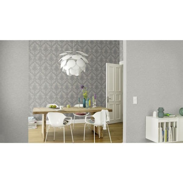 Rasch Saphira 420647 Non-woven tapet enfärgad 0.53 m x 10.05 m Grå