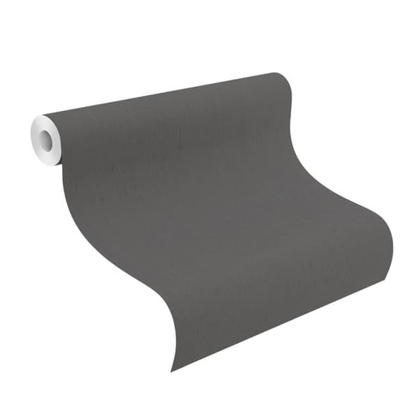 tapet utan papper 746198 enfärgad tapet 53 x 1005 cm Rasch Indisk Stil svart