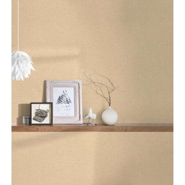 A.S. Creation Desert Lodge 385285 Non-woven tapet Monokrom 0,53 m x 10,05 m Gul