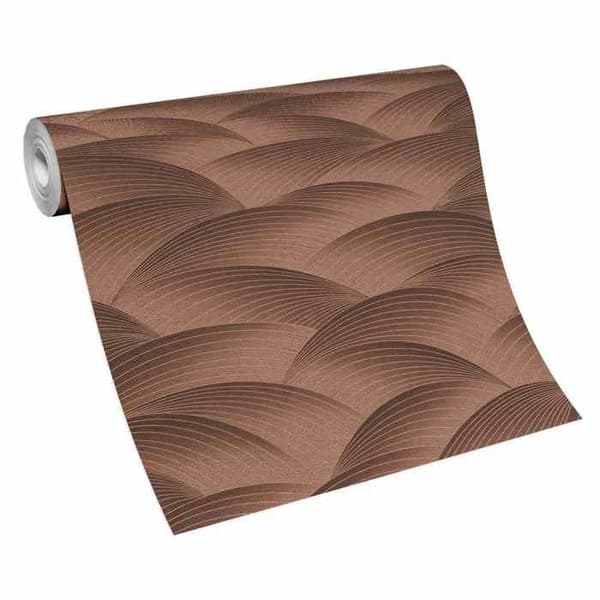 Non-woven tapet 10372-48 Grafisk tapet 0,53 x 10,05 m Erismann Fashion for Walls Brons