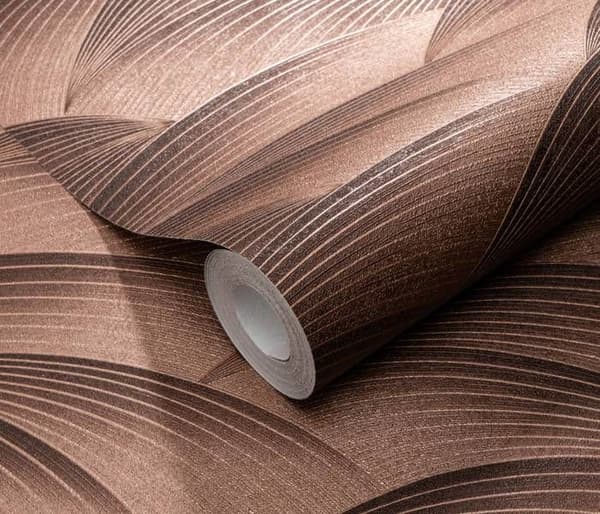 Non-woven tapet 10372-48 Grafisk tapet 0,53 x 10,05 m Erismann Fashion for Walls Brons