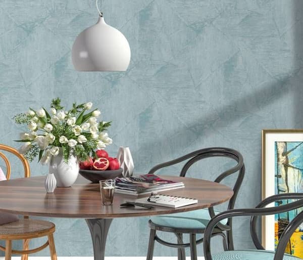 vinyl expander 10319-18 non-vävd enfärgad tapet 0.53 x 10.05 m Erismann Evolution turkos