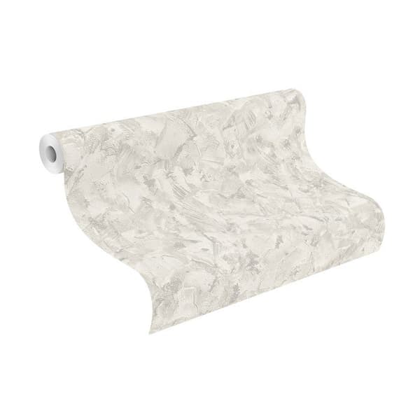 tapet i papper 218701 enfärgad tapet 53 x 1005 cm Rasch Selection grå