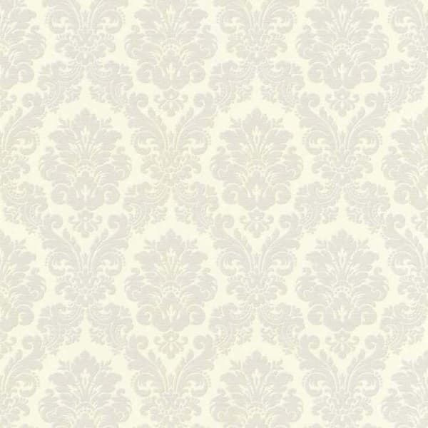 non-woven tapet 570519 barocktapet 53 x 1005 cm Rasch Trianon XIII grå vit