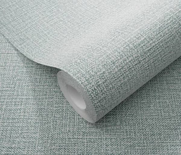 vinyl expanderad 10463-19 non-woven tapet enfärgad 0,53 x 10,05 m Erismann Opus grön