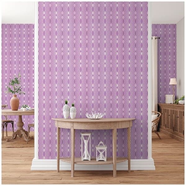 Grafiskt Tapet M1-No.10920 Non-Woven Lila Crème Tadessi 8.50 m x 0.53 m