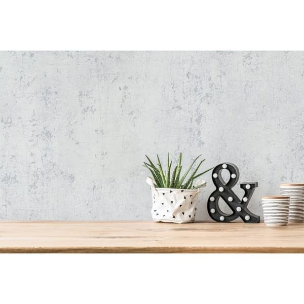 A.S. Creation Titanium 3 378401 Non-woven tapet imiterande betong 0,53 m x 10,05 m Ljusgrå