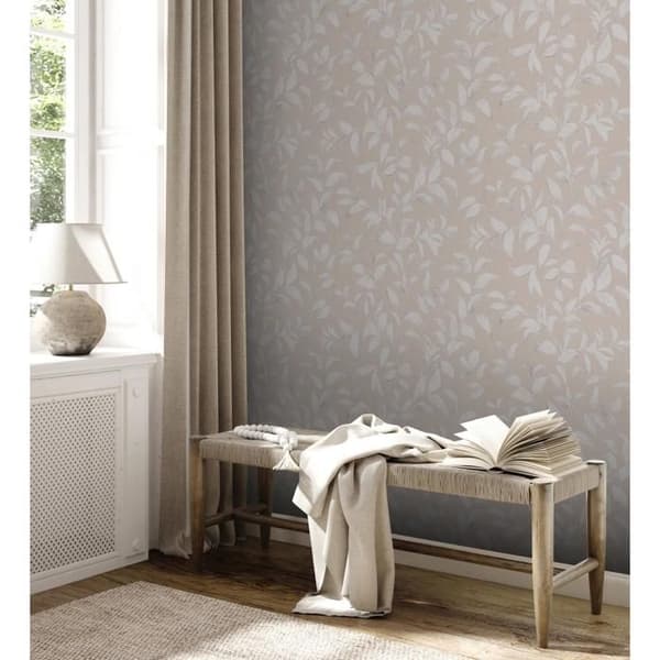 A.S. Creation Premium Vägghängd 2 389626 Non-Woven Tapet Blommor 10.05 x 0.53 m Grå