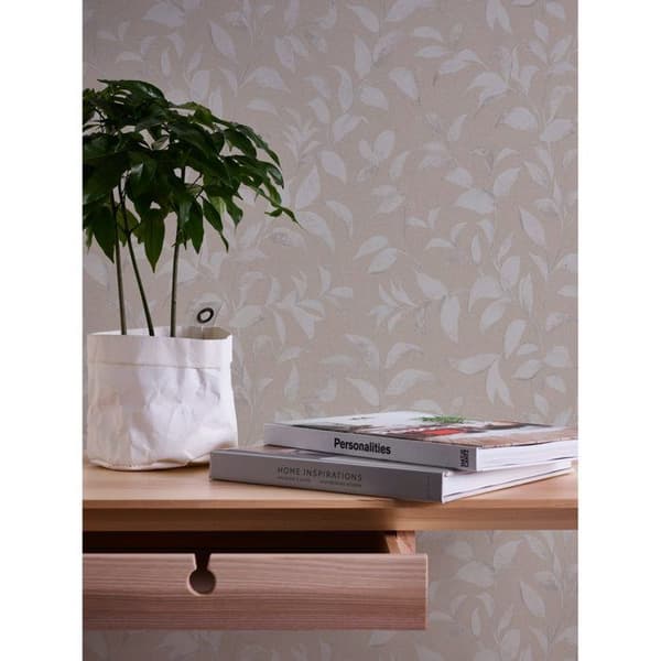 A.S. Creation Premium Vägghängd 2 389626 Non-Woven Tapet Blommor 10.05 x 0.53 m Grå
