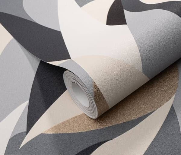 Tapet non-vävt 10331-15 Grafiskt tapet 0,53 x 10,05 m Erismann ELLE Dekoration Grå