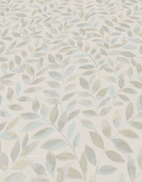 Vinyltapet med bladvittryck Ameroso Blå/Naturlig Erismann Opus 10462-02