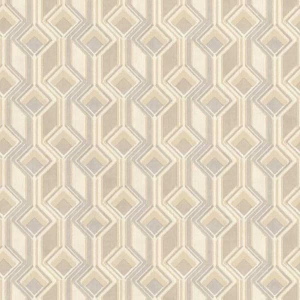 non-woven tapet 746518 grafisk tapet 53 x 1005 cm Rasch Indisk stil grå beige