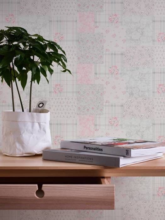 A.S. Creation Maison Charme 390663 Non-vävt Tapet Blommor 10.05 x 0.53 m Grå