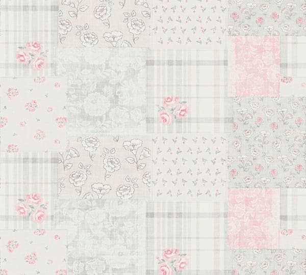 A.S. Creation Maison Charme 390663 Non-vävt Tapet Blommor 10.05 x 0.53 m Grå