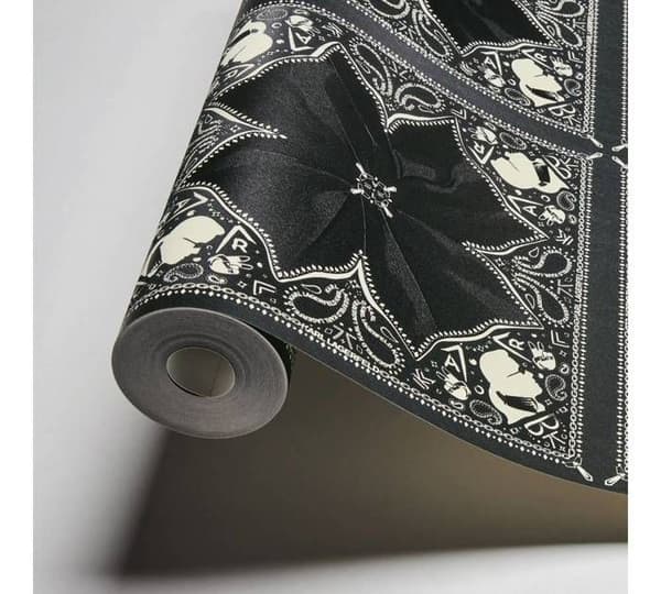 A.S. Creation Karl Lagerfeld 378452 non-woven tapet blommig 0.53 m x 10.05 m svart
