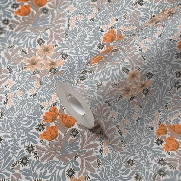 A.S. Creation Art of Eden 390574 Non-woven tapet blommor 10.05 x 0.53 m Grå