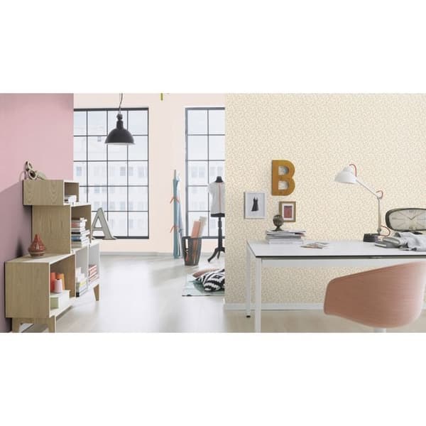 Non-woven tapet 445206 enfärgad non-woven tapet 53 x 1005 cm Rasch Lazy Sunday II beige