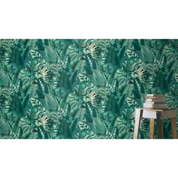 Rasch Selection 833942 Tapet non-woven Botanisk 10.05 x 0.53 m Beige Grön