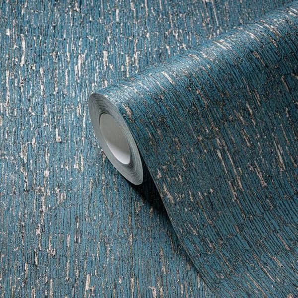 A.S. Creation Smart Surfaces 395621 Non-woven tapet med stenslook 0 0 0.53 x 10.05 m Blå