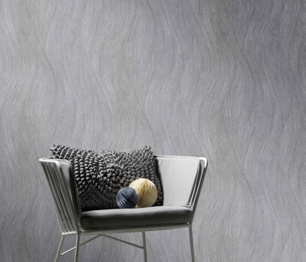 vinyl expander 10317-47 oändlig tapet med vågiga ränder 0.53 x 10.05 m Erismann Evolution grå