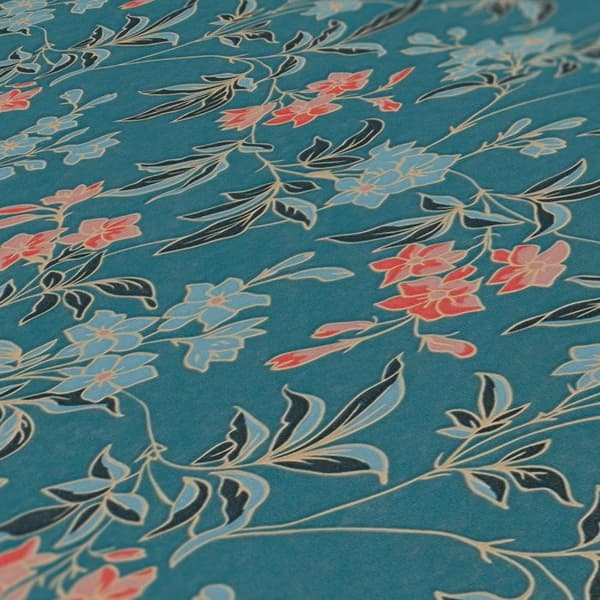 A.S. Creation Art of Eden 390634 Non-woven Tapet Floral 10.05 x 0.53 m Blå