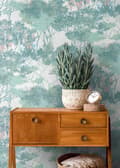 Miniatyrbild 4 av 6: A.S. Création AP ARCADE 391733 non-woven tapet blommor floral 10.05 x 0.53 m grön vardagsrum sovrum kontor