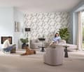Miniatyrbild 4 av 6: expanderad vinyl 10332-07 non-vävd tapet blommor floral 0.53 x 10.05 m Erismann ELLE Dekoration grön