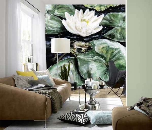 Fototapet 2235-10 digitaltryck Blommor Floral 2 x 2.7 m Erismann Art Edition Grön