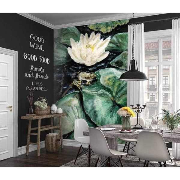 Fototapet 2235-10 digitaltryck Blommor Floral 2 x 2.7 m Erismann Art Edition Grön
