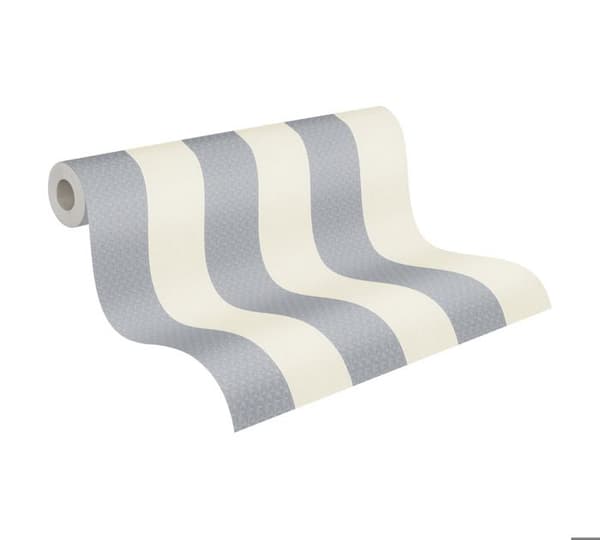 A.S. Creation Karl Lagerfeld 378491 non-woven tapet med ränder 0.53 m x 10.05 m beige