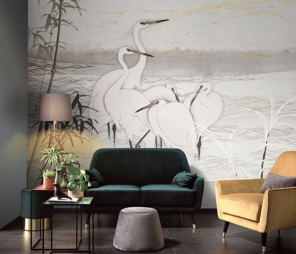 Fototapet 2244-15 digitaltryck djur 3 x 2.7 m Erismann Art Edition Vit
