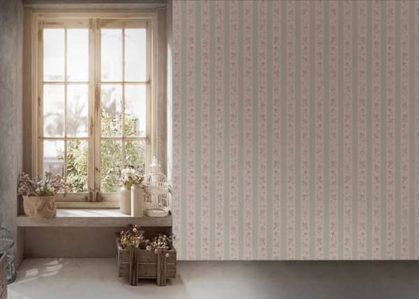 A.S. Creation Maison Charme 390692 Non-vävd tapet med blommönster 10.05 x 0.53 m Grå