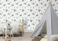 Miniatyrbild 4 av 5: papper med non-woven 321005 tapet barnrum 53 x 1005 cm Rasch Selection blå