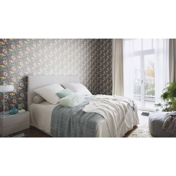 Rasch Salisbury 552577 Non-vävt tapet blommigt utseende 0,53 m x 10,05 m Blå