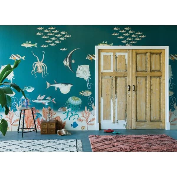 Tapet 557633 Tapet barnrum 200 x 280 cm Rasch Onszelf Stories blå röd