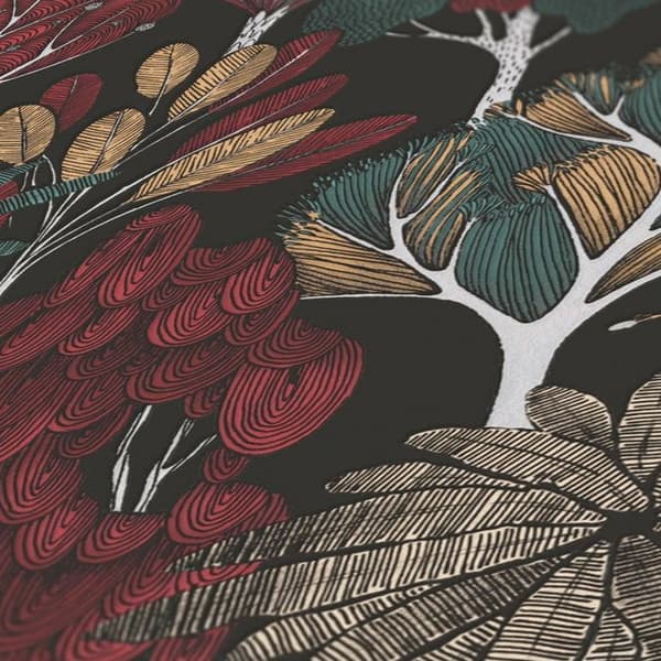 A.S. Creation 377576 Non-woven tapet Natur 0.53 m x 10.05 Svart