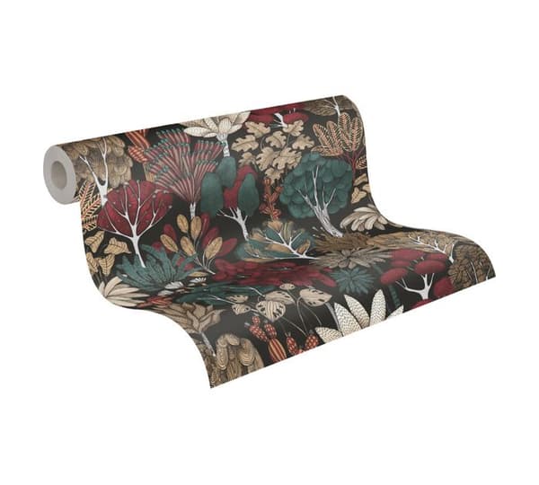 A.S. Creation 377576 Non-woven tapet Natur 0.53 m x 10.05 Svart