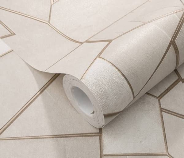 Non-woven tapet 10445-02 Tapet Pierre Béton 0,53 x 10,05 m Erismann Elle Dekoration 4 Beige