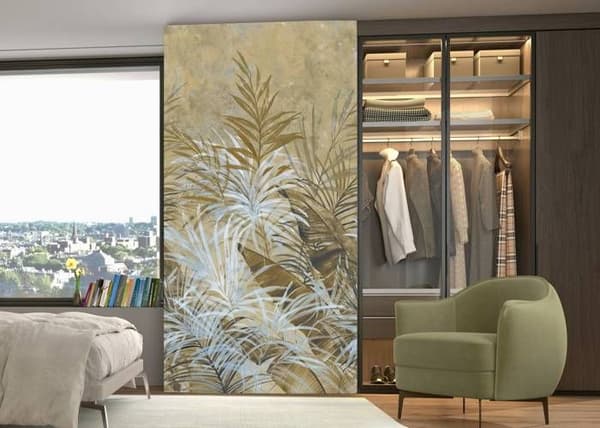 Fototapet 2544N-82 digitaltryck träd blad 1,5 x 2,7 m Erismann Fashion for Walls digital Beigefärg