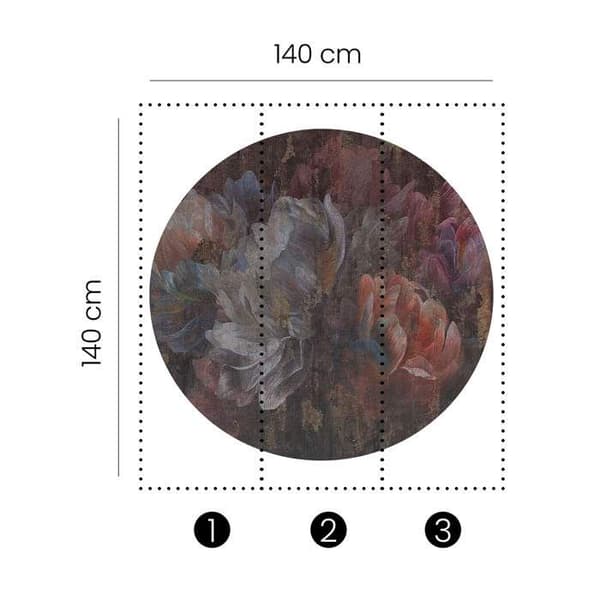 Fototapet 2556N-71 Digitaltryck Blommor Floral 1,5 x 2,7 m Erismann Fashion for Walls digital Lila