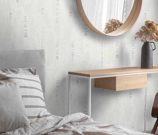 5824 - Expanderad vinyl på papper med gröna mönster - Kollektion Habitat