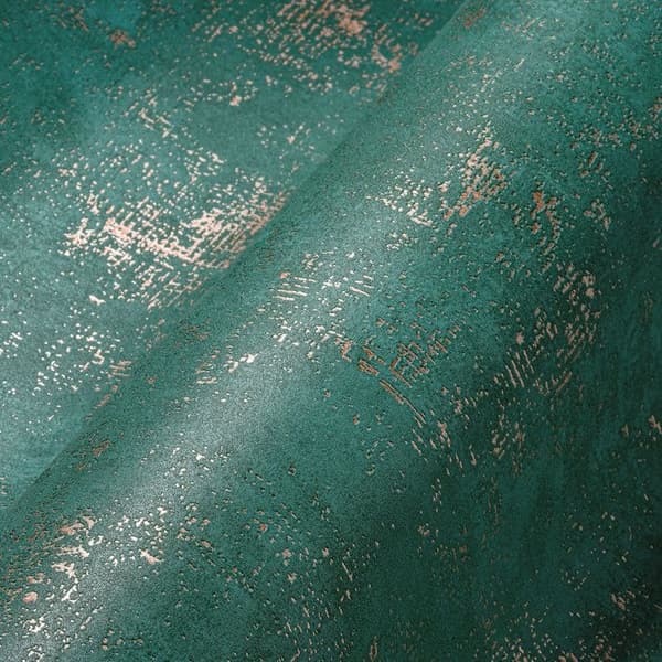 Tapet non-woven The Battle Of Style - A.S. CREATION - En metalliserad - Vit och grön.