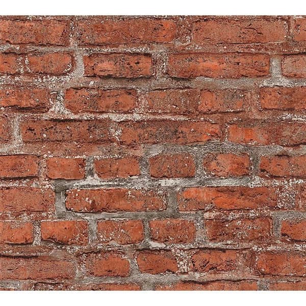 Papper tapet non-woven med stensutseende Dino M1-No.1 stensutseende röd tegel