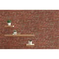 Miniatyrbild 1 av 5: Papper tapet non-woven med stensutseende Dino M1-No.1 stensutseende röd tegel