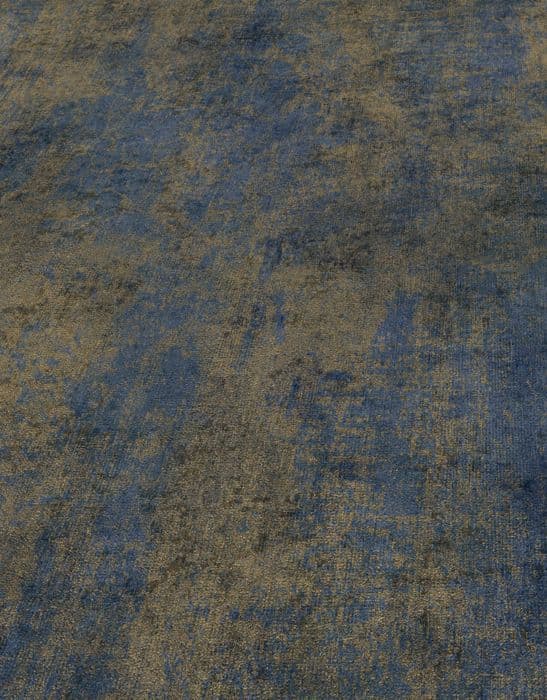 Tapet i texturerad vinyl lyxigt betong Elle Decoration marinblå / guld 10438-08