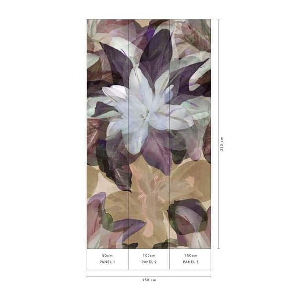 Fototapet 2269-20 digitaltryck Blommor Floral 1,5 x 2,8 m Erismann ELLE digital Beige