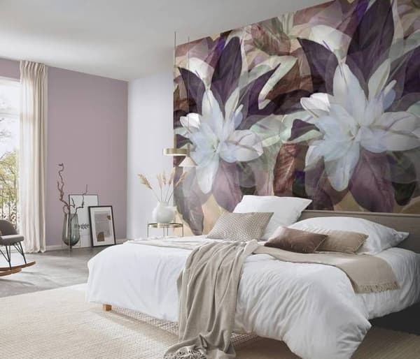 Fototapet 2269-20 digitaltryck Blommor Floral 1,5 x 2,8 m Erismann ELLE digital Beige