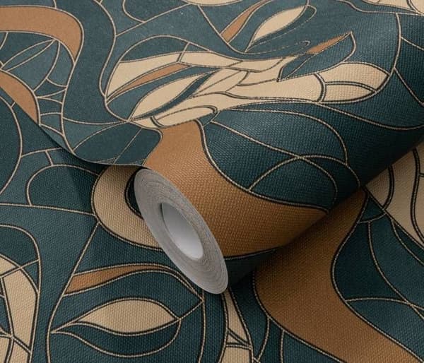 Non-woven tapet 10458-19 Grafisk tapet 0,53 x 10,05 m Erismann Elle Dekoration 4 Grön