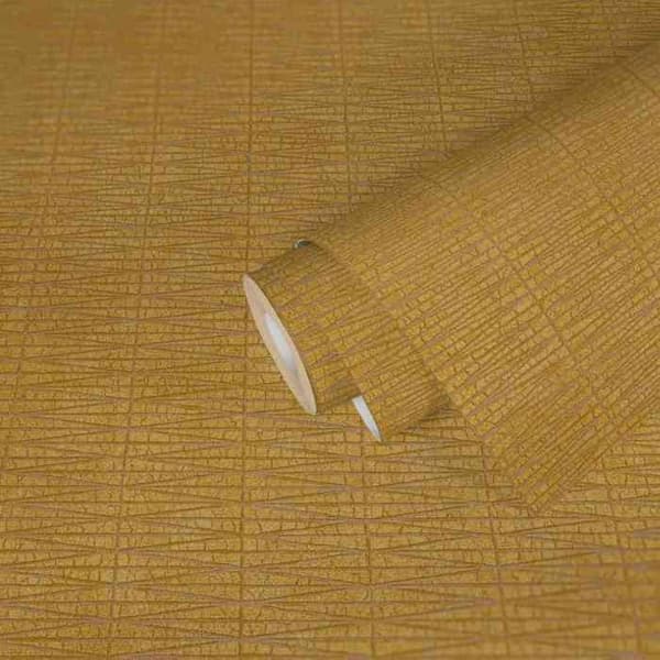 Tapet - A.S. Création - SP15726 - Vinyltapet - Gul - Geometrisk - 53 cm x 10,05 m